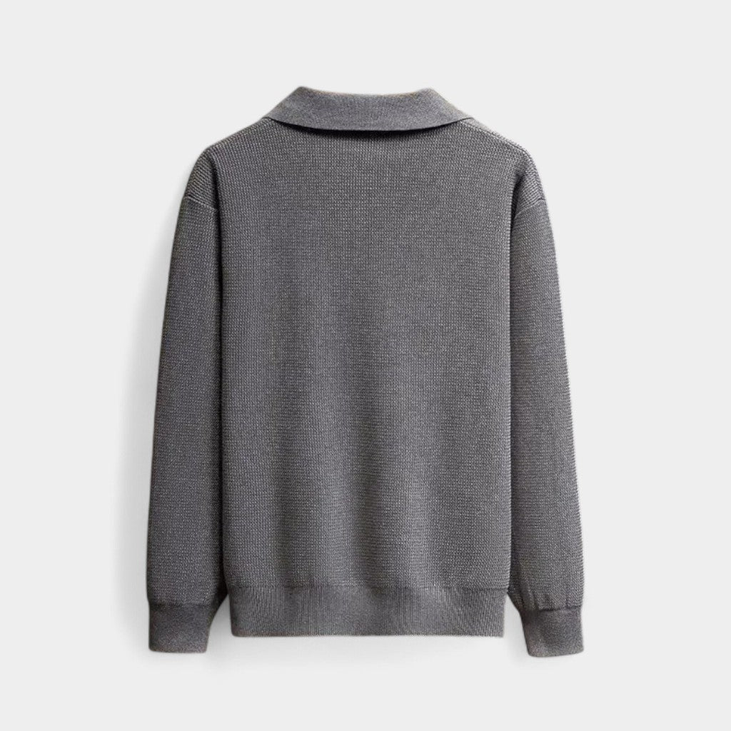 Old Monarchy | Men’s Knitted Polo Sweater – Long-Sleeve, Classic Collar Design 8