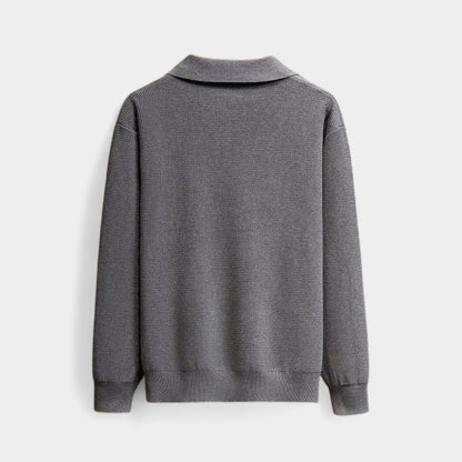 Old Monarchy | Men’s Knitted Polo Sweater – Long-Sleeve, Classic Collar Design 8