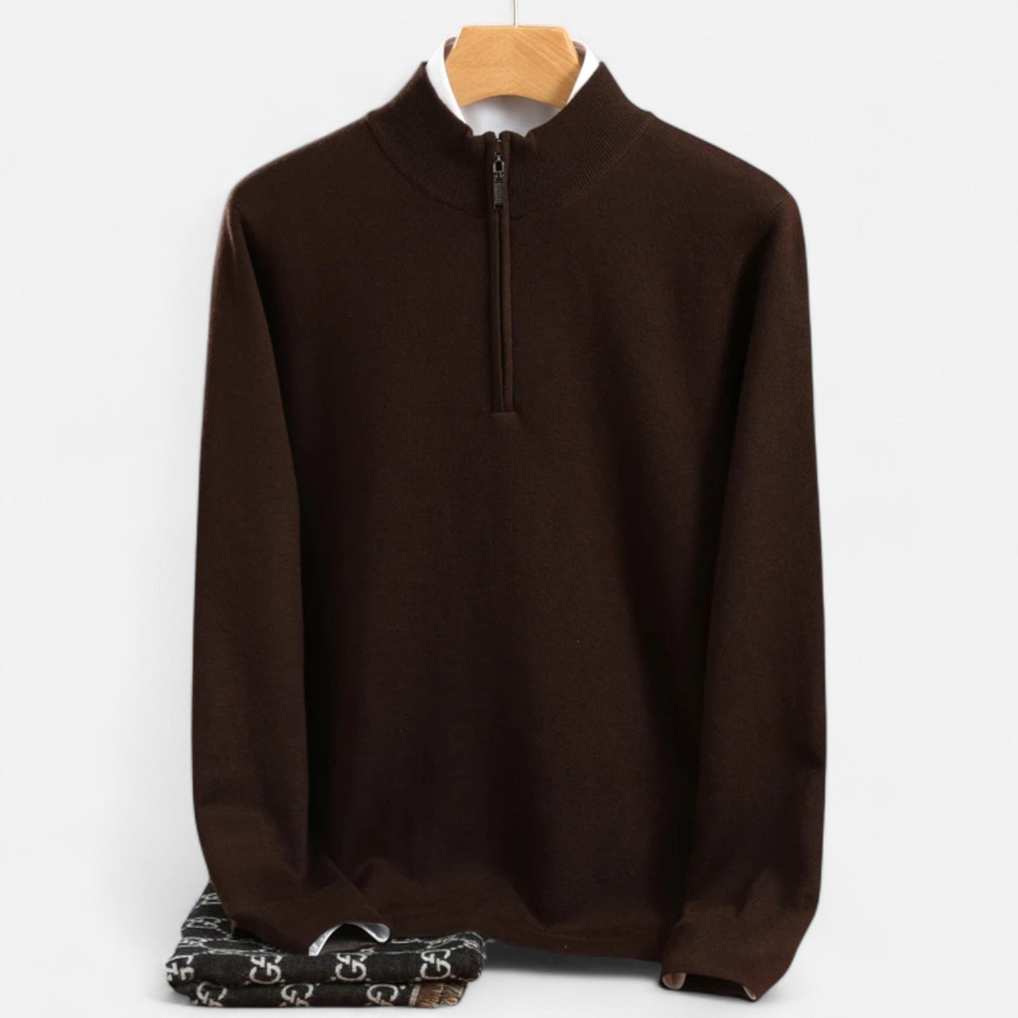 Old Monarchy | Men’s Merino Wool Half Zip Sweater 3