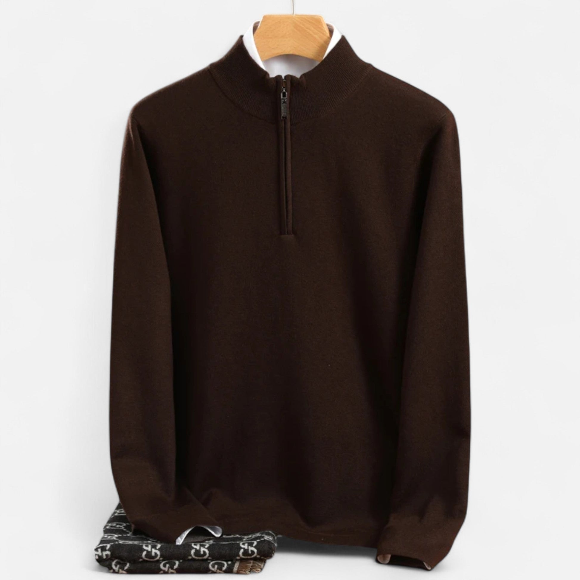 Old Monarchy | Men’s Merino Wool Half Zip Sweater 3