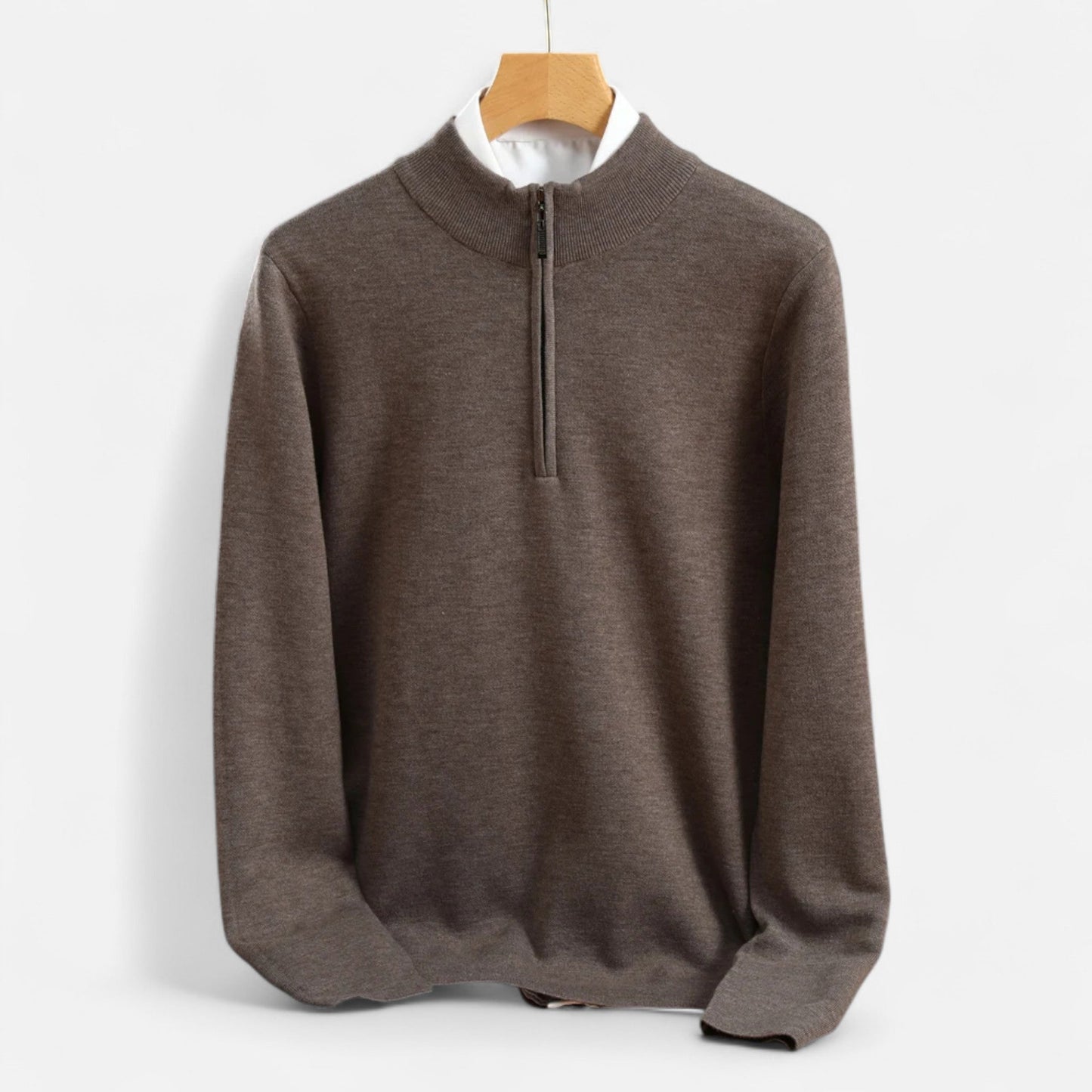 Old Monarchy | Men’s Merino Wool Half Zip Sweater 5