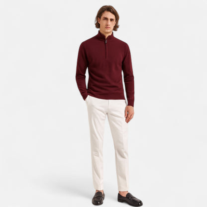Old Monarchy | Men’s Merino Wool Half Zip Sweater 7
