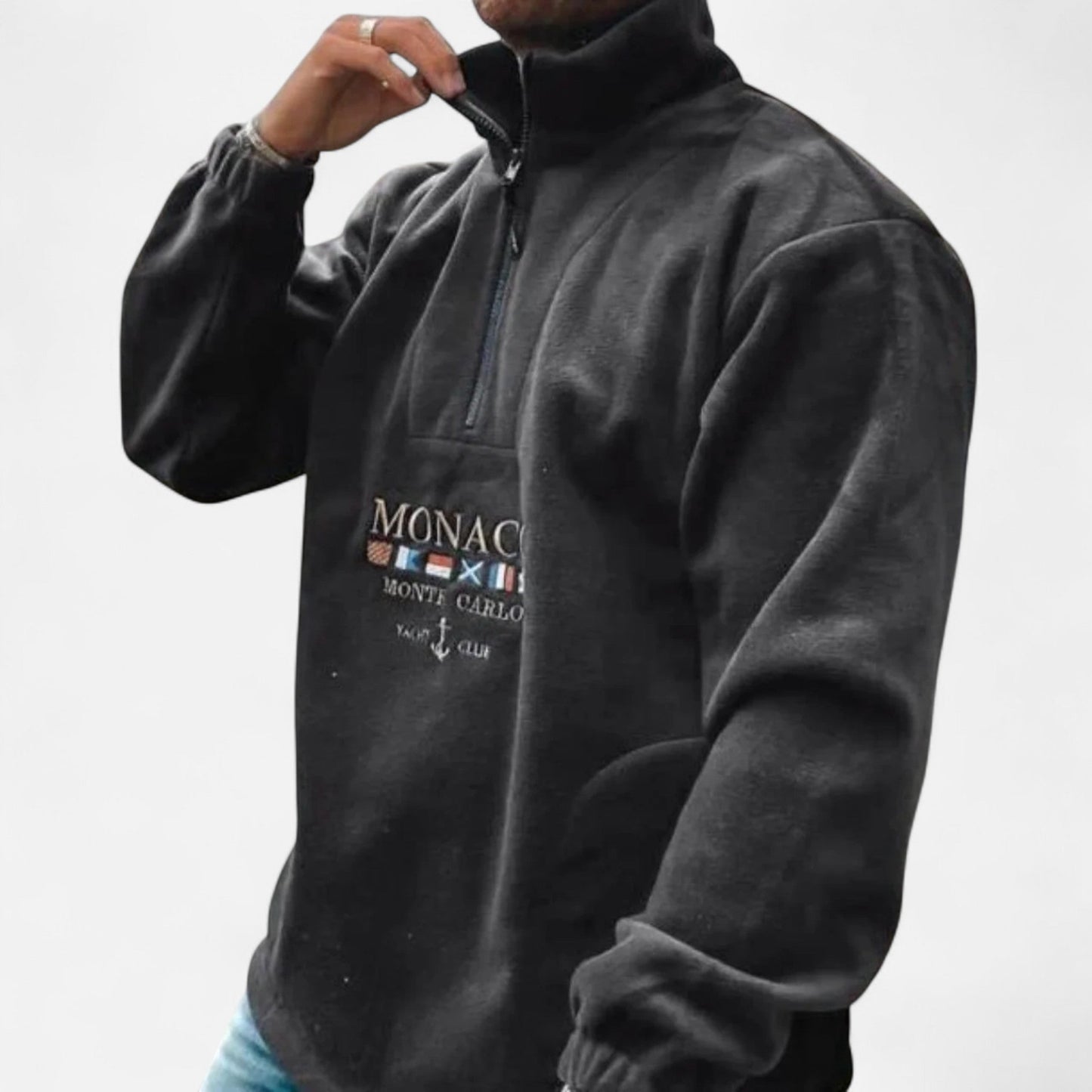 Old Monarchy | Men’s Monaco Half-Zip Sweater – Timeless Elegance, Refined Comfort 1