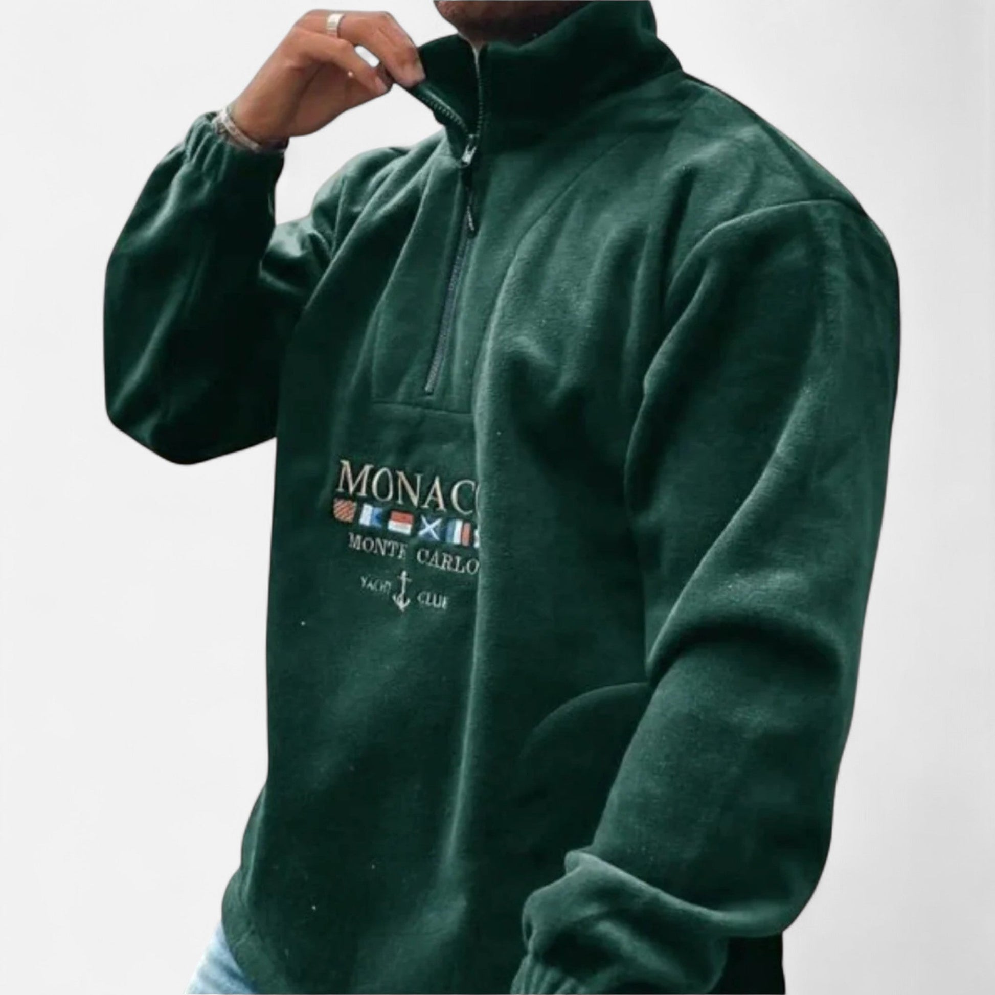 Old Monarchy | Men’s Monaco Half-Zip Sweater – Timeless Elegance, Refined Comfort 2