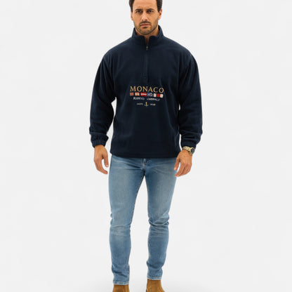 Old Monarchy | Men’s Monaco Half-Zip Sweater – Timeless Elegance, Refined Comfort 4