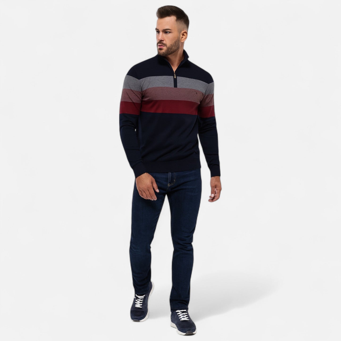 Old Monarchy | Men’s Quarter-Zip Sweater – Timeless Style, Refined Comfort 4