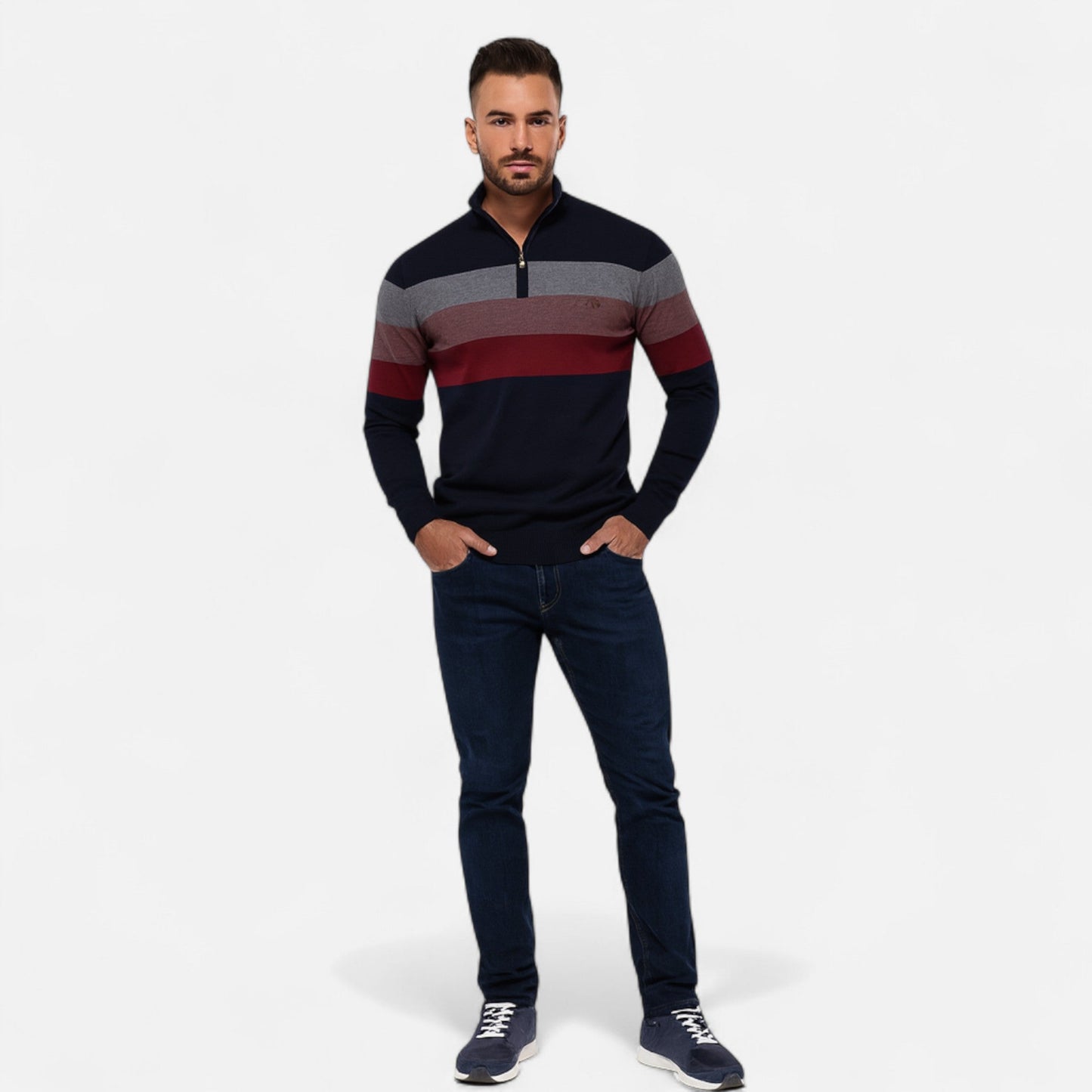 Old Monarchy | Men’s Quarter-Zip Sweater – Timeless Style, Refined Comfort 5