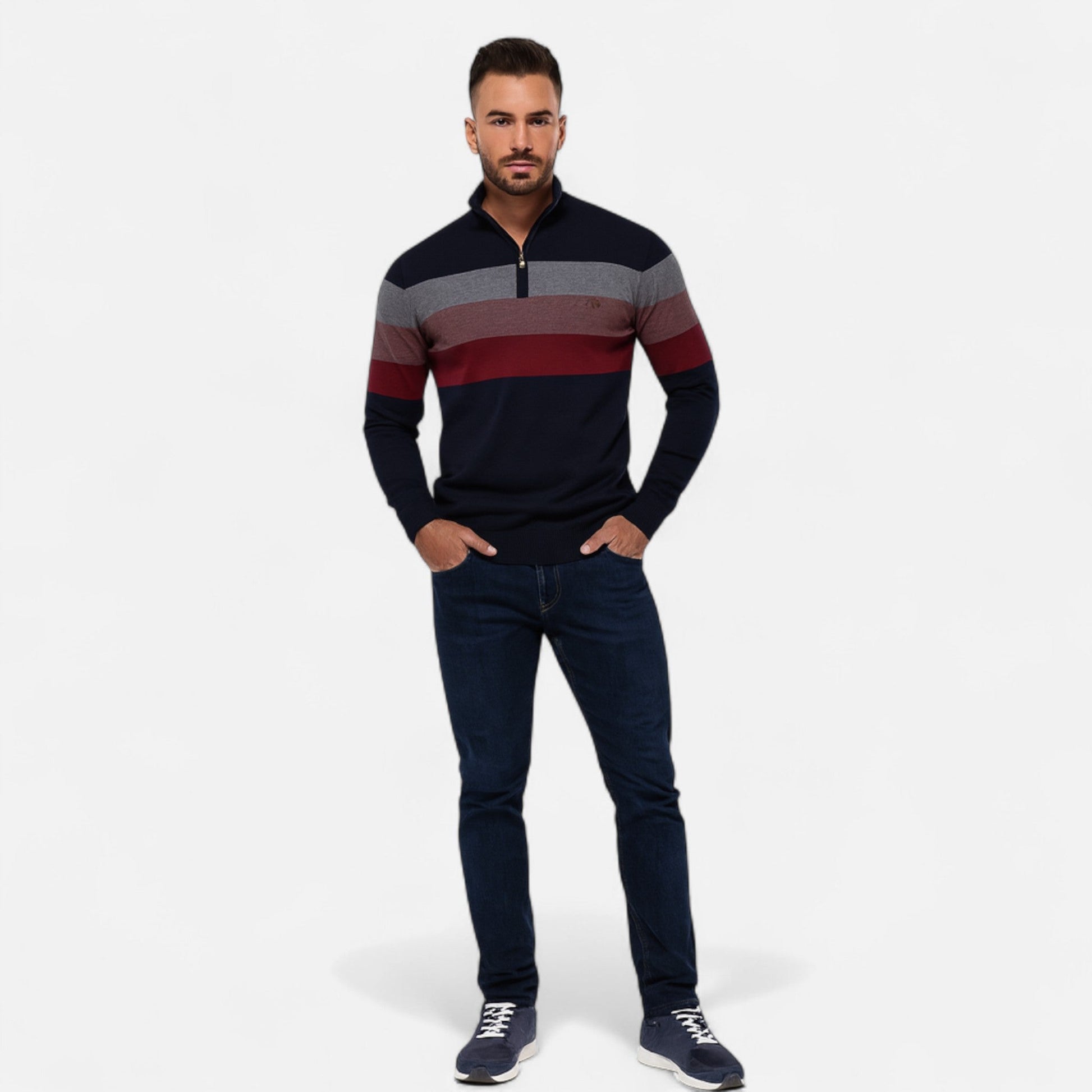 Old Monarchy | Men’s Quarter-Zip Sweater – Timeless Style, Refined Comfort 5