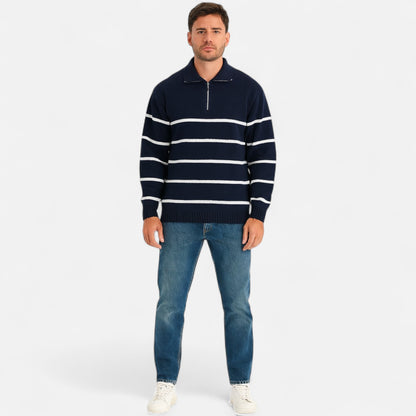 Old Monarchy | Men’s Retro Half-Zip Sweater – Vintage Heritage, Modern Refinement 1