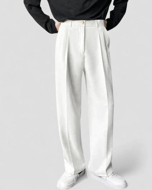 Old Money Wide Leg Trousers for Men