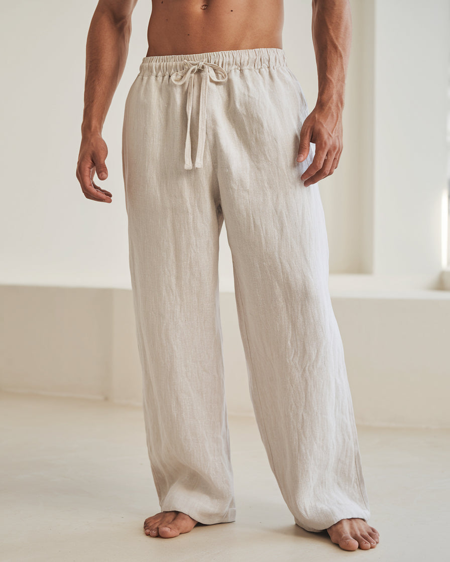 Old Money linen trousers summer pants for men