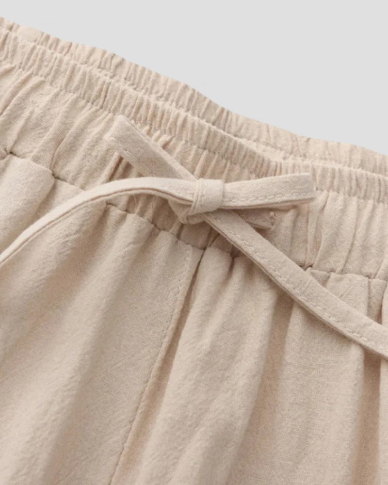 Old Money linen trousers summer pants for men