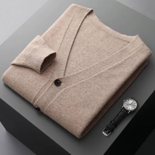 Classic Men's V Neck Sweater - VogeLuxe