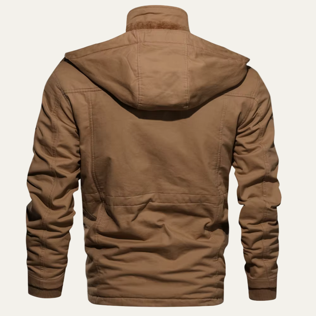 VogeLuxe | Men’s Winter Military Cargo Jacket with Multi Pockets