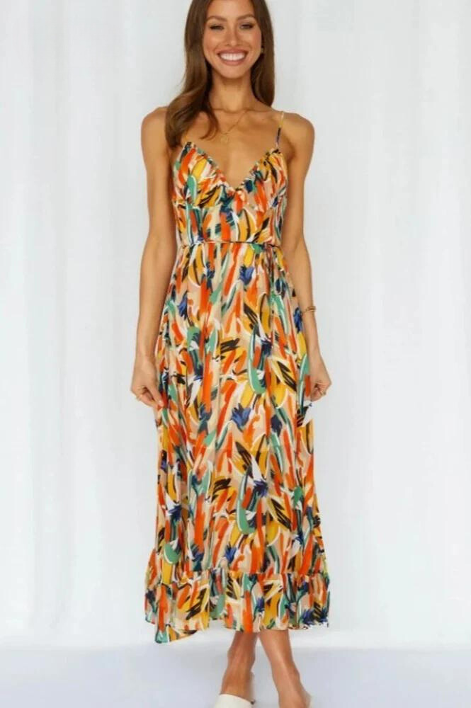 Bright Summer Dress for Women Lightweight Floral
