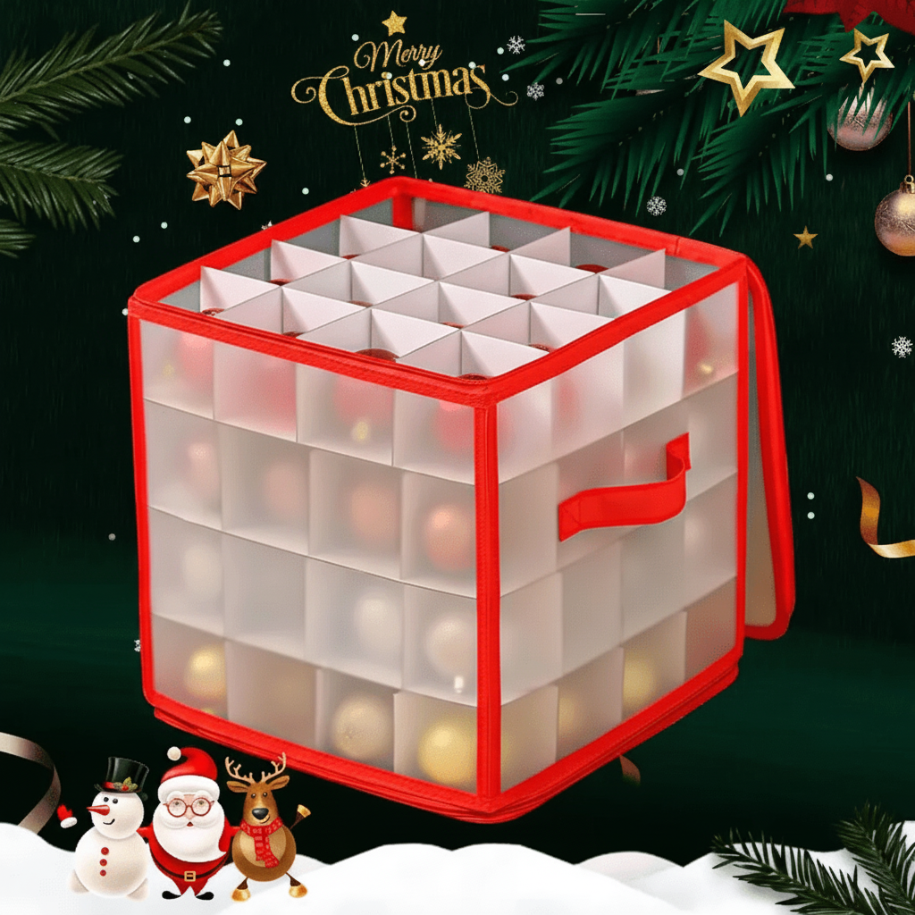 Clear Holiday Ornament Storage Container - VogeLuxe