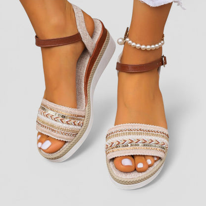 VogeLuxe | Women’s Braided Platform Sandals