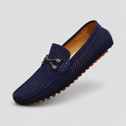 Orthopedic Breathable Leather Slip On Loafers for Men