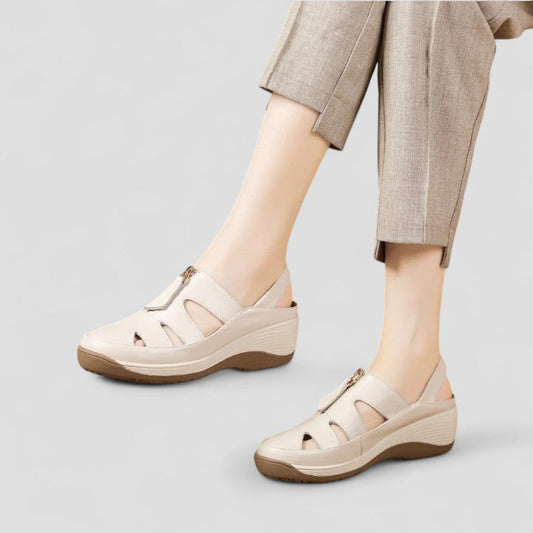 Orthopedic Cut Out Comfort Wedge Sandals for Women