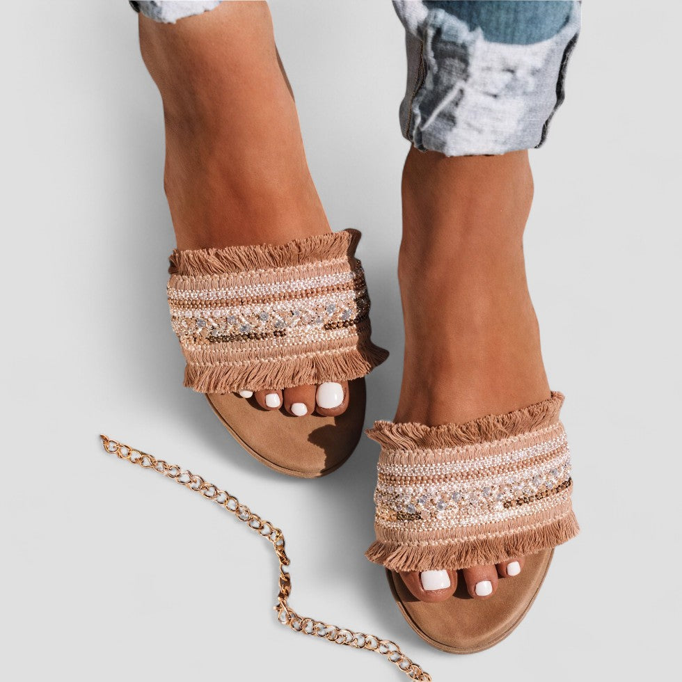 VogeLuxe | Women’s Elegant Comfort Flat Sandals