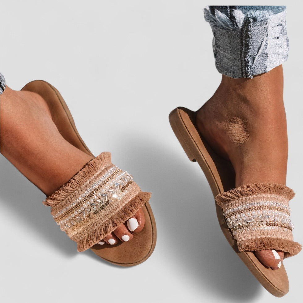 VogeLuxe | Women’s Elegant Comfort Flat Sandals