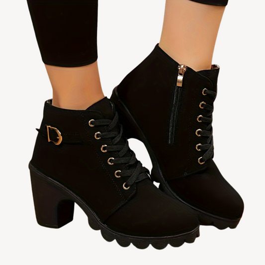 VogeLuxe | Women’s Elegant Lace-up High Heel Boots