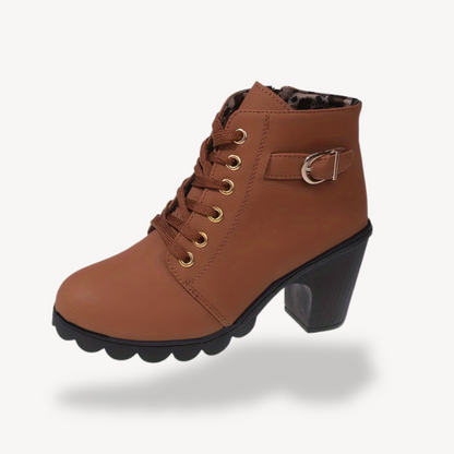 VogeLuxe | Women’s Elegant Lace-up High Heel Boots