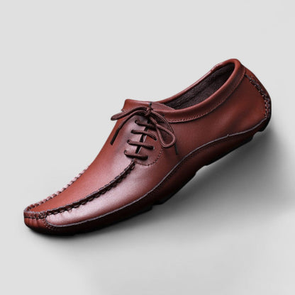 Orthopedic Leather Loafers for Men with Soft Insole
