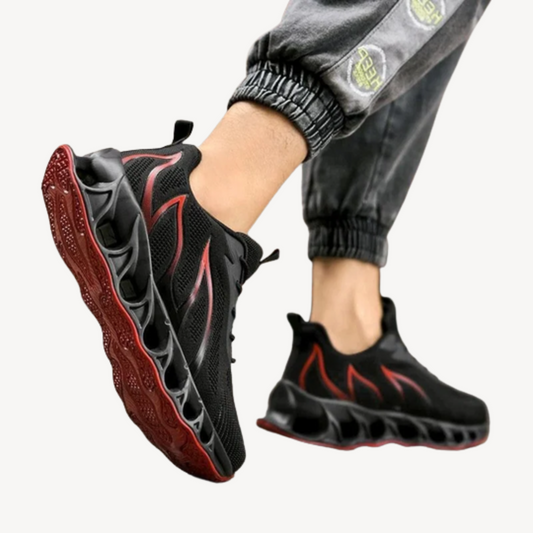 VogeLuxe | Men’s Flame Knit Running Sneakers