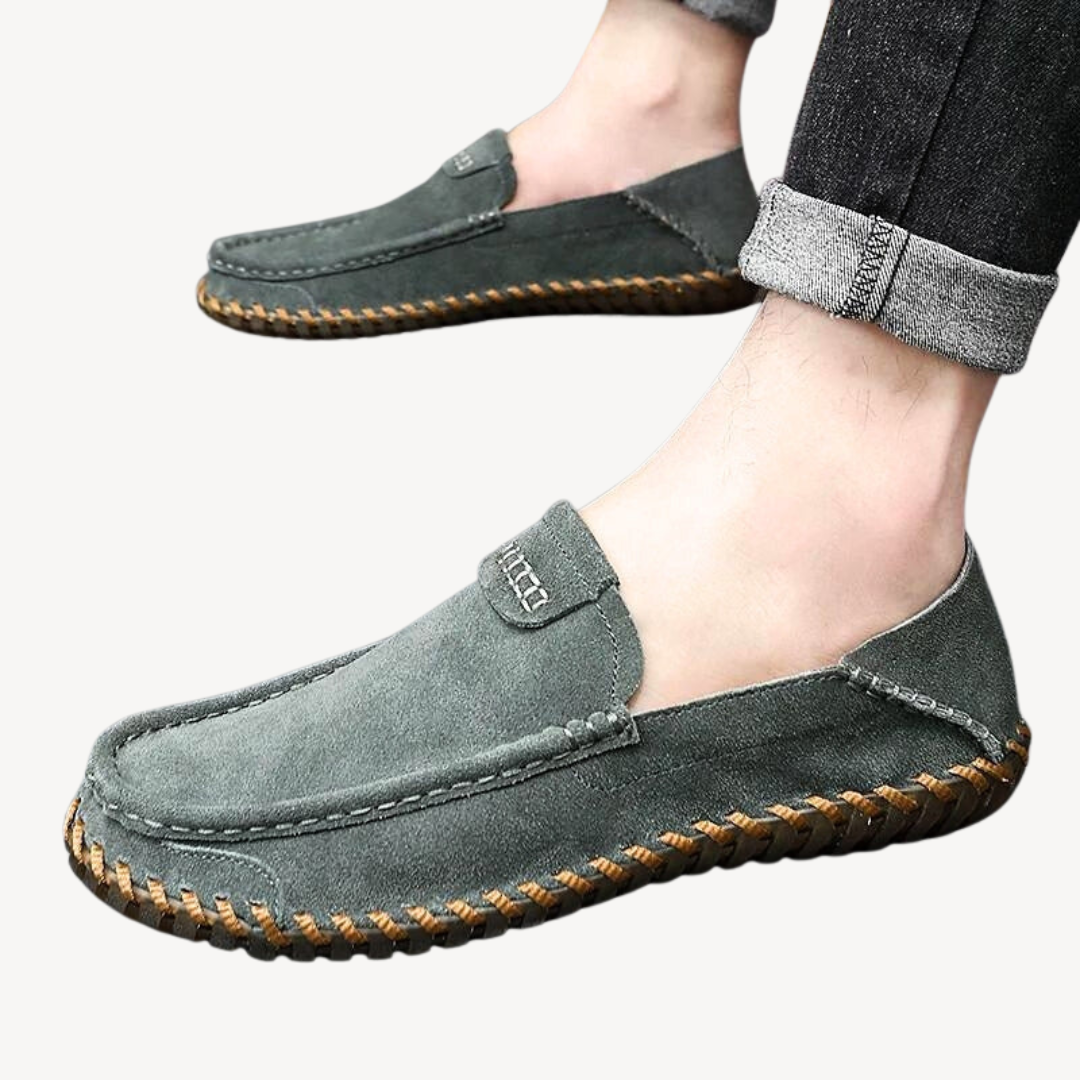 VogeLuxe | Men’s Suede Stitch Loafers