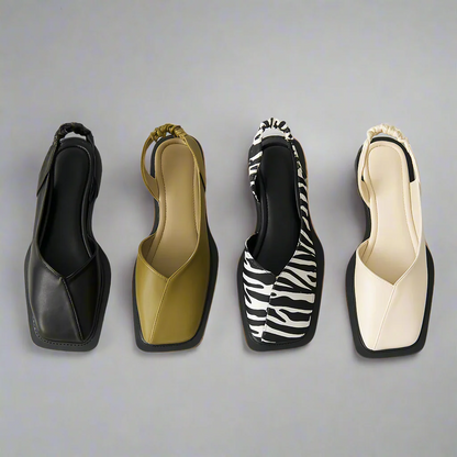 VogeLuxe | Women’s Elegant Square Toe Sandals