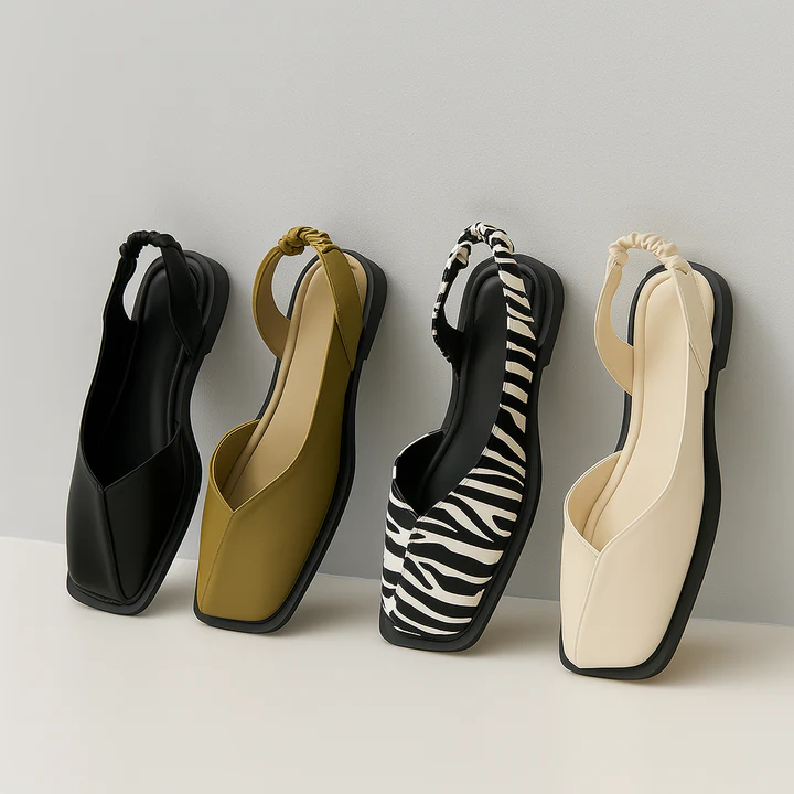 VogeLuxe | Women’s Elegant Square Toe Sandals