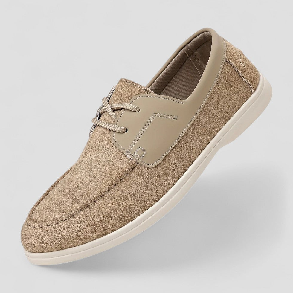 VogeLuxe | Men’s Suede Contrast Boat Shoes