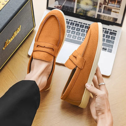 VogeLuxe | Men’s Classic Canvas Penny Loafers