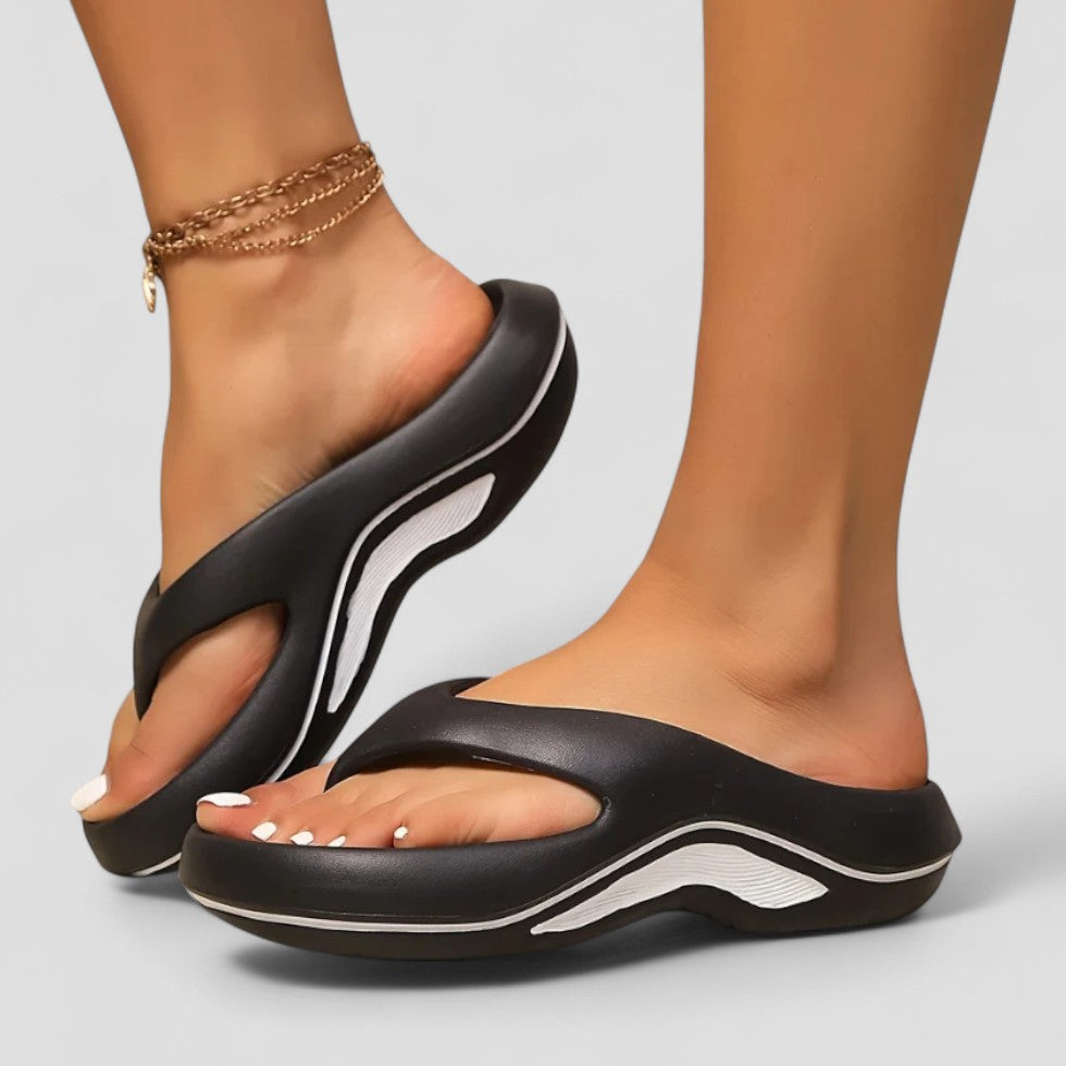 Orthopedic Thick Sole Slip On Flip Flops for Women