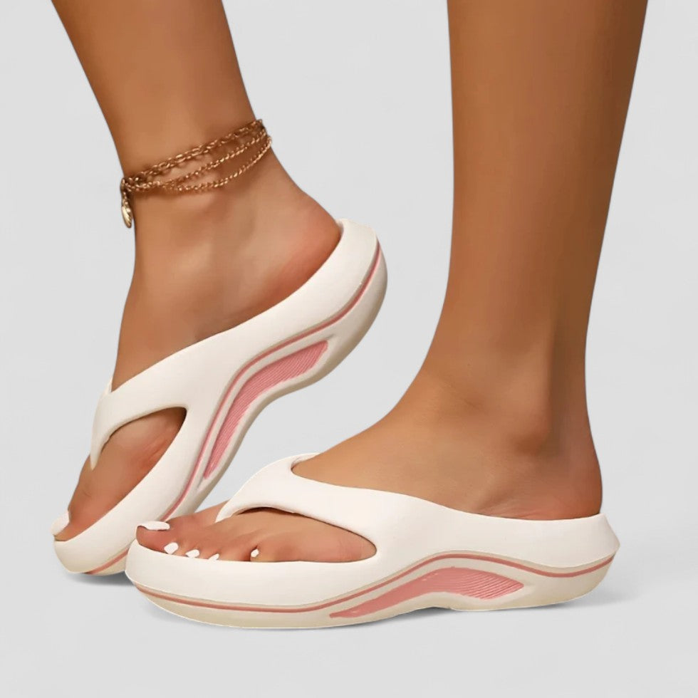 Orthopedic Thick Sole Slip On Flip Flops for Women