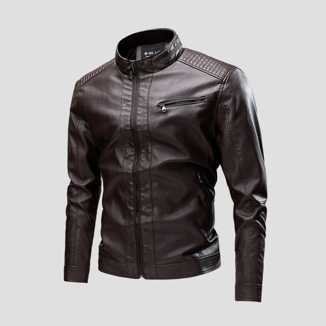 Osbert | Leather Biker Jacket 3
