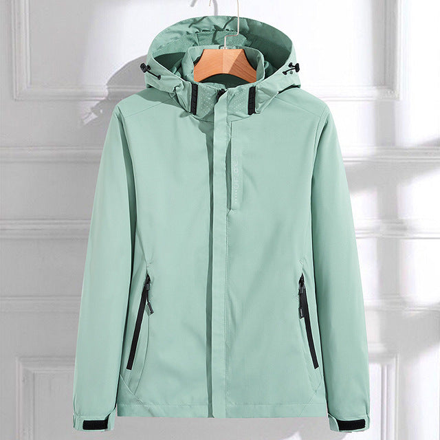 Waterproof Women's Breathable Hooded Rain Coat - VogeLuxe