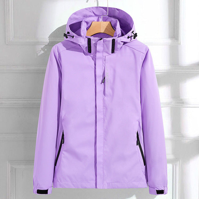 Waterproof Women's Breathable Hooded Rain Coat