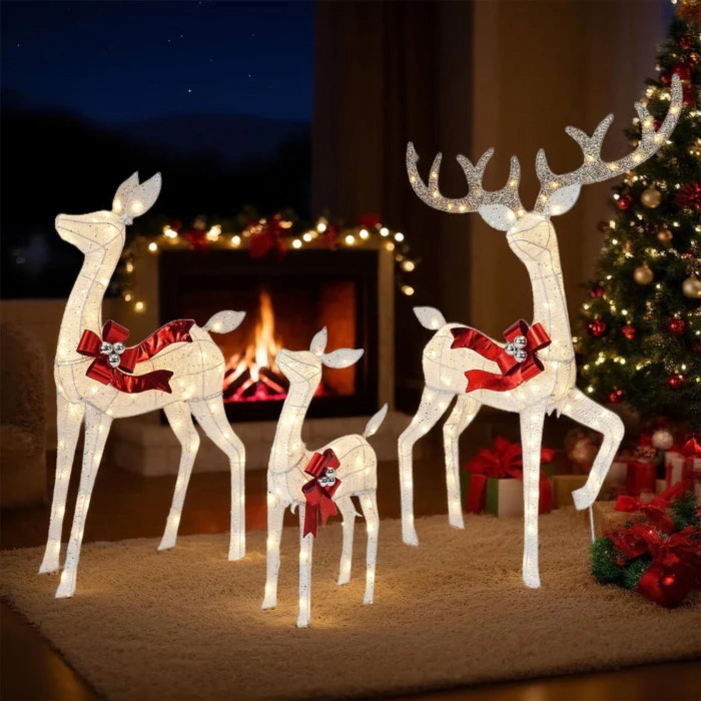 Weatherproof LED Reindeer Yard Christmas Decorations