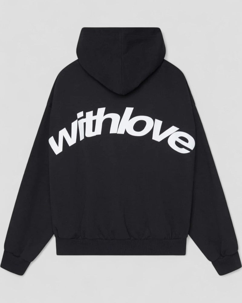 Oversized Hoodie with Street Style Graphic Back Print