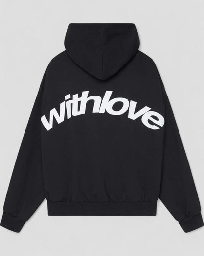 Oversized Hoodie with Street Style Graphic Back Print