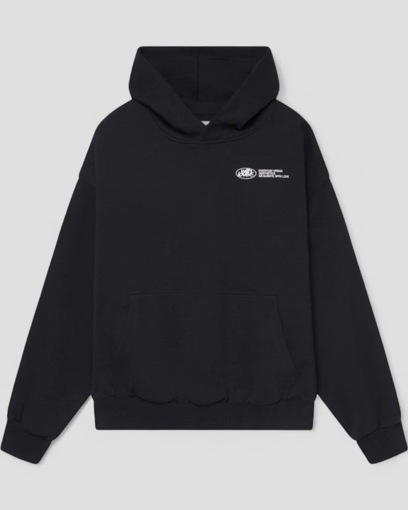 Oversized Hoodie with Street Style Graphic Back Print