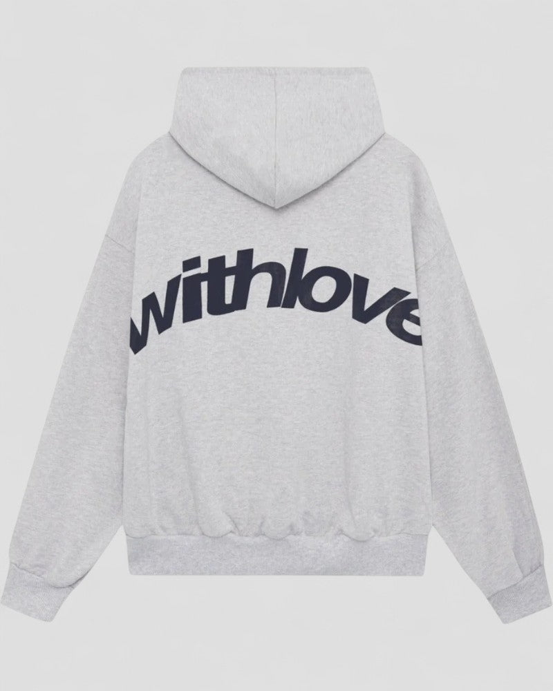 Oversized Hoodie with Street Style Graphic Back Print