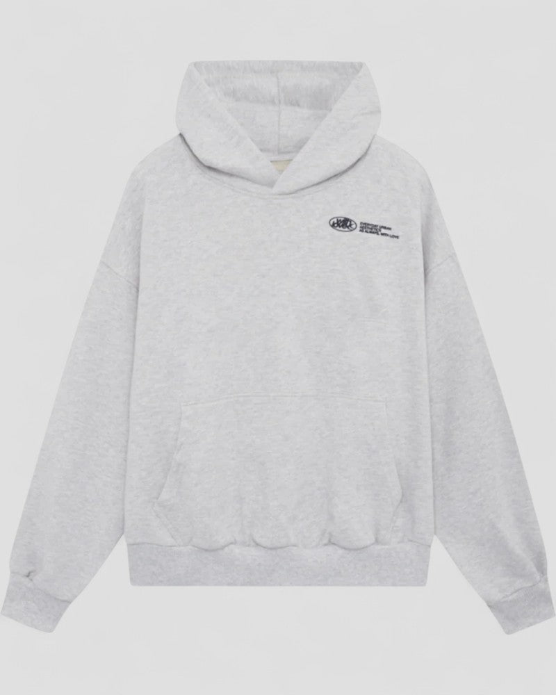 Oversized Hoodie with Street Style Graphic Back Print