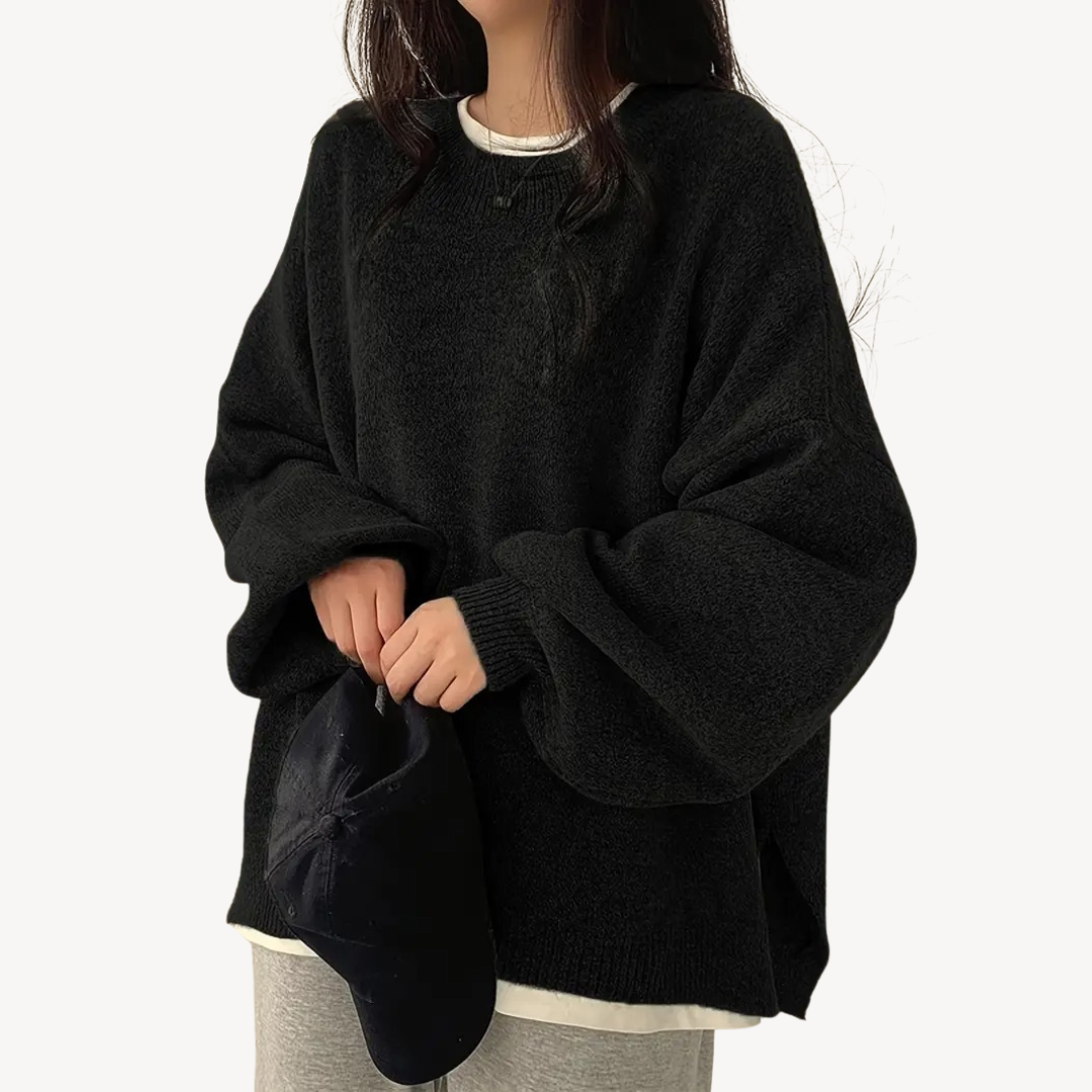 VogeLuxe | Women’s Oversized Casual O-Neck Sweater