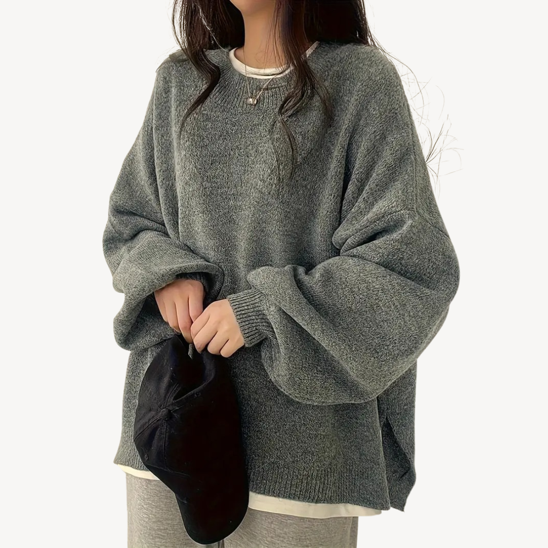 VogeLuxe | Women’s Oversized Casual O-Neck Sweater