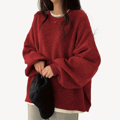 VogeLuxe | Women’s Oversized Casual O-Neck Sweater