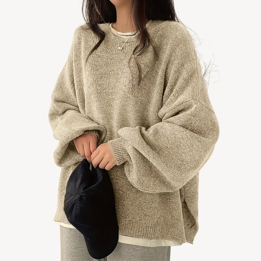 VogeLuxe | Women’s Oversized Casual O-Neck Sweater