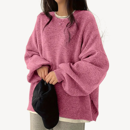 VogeLuxe | Women’s Oversized Casual O-Neck Sweater